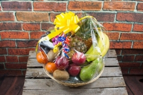 Wrapped Fruit Basket