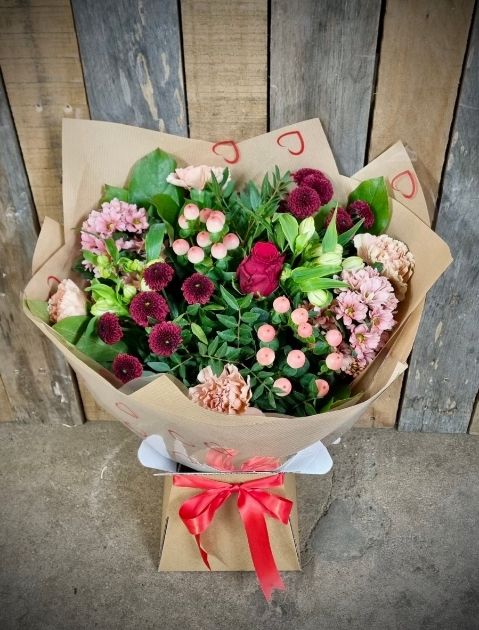 Valentines Mixed Aqua Bouquet
